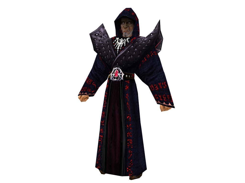 Demon Mage hooded and unhooded