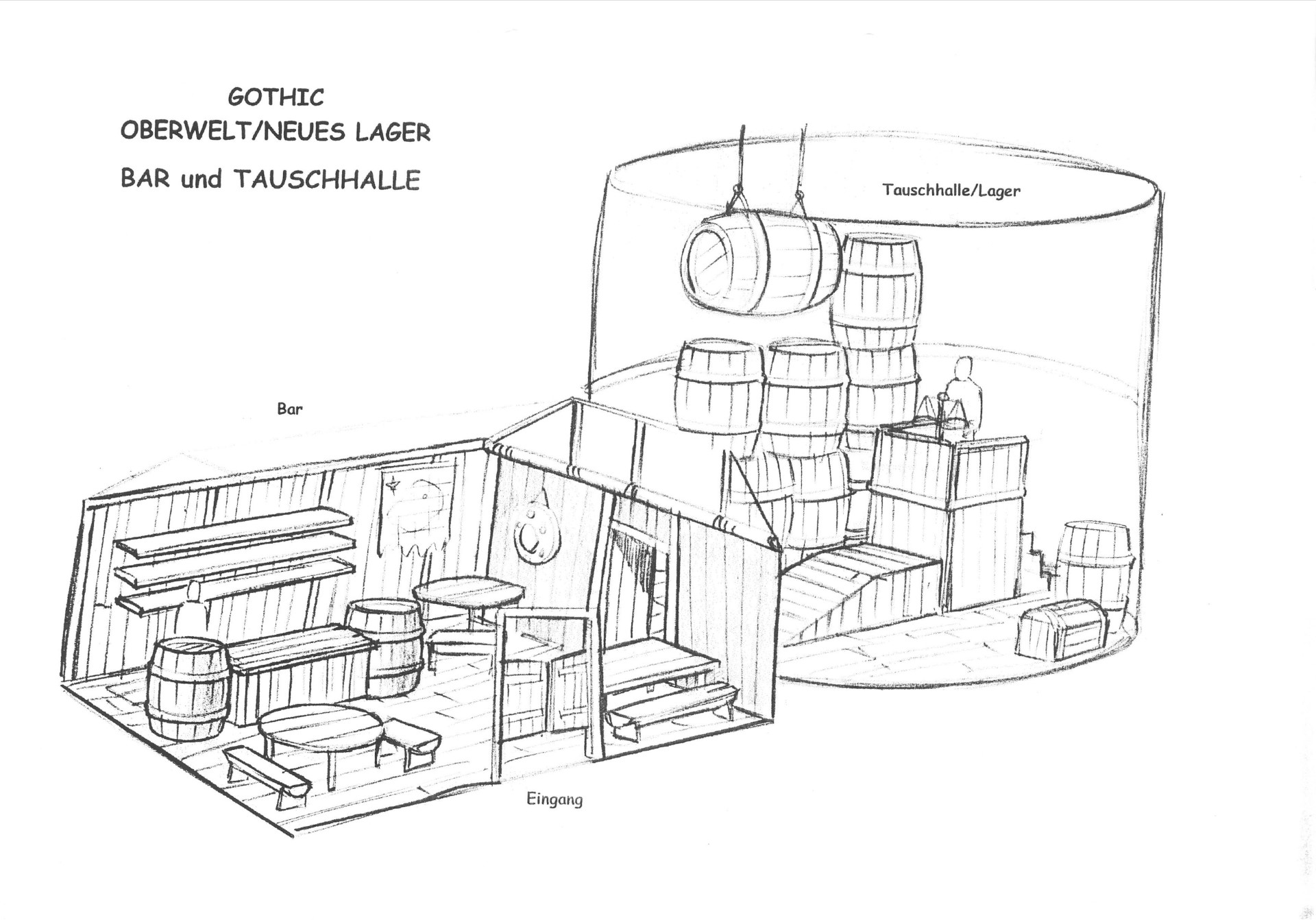 Neues Lager - Bar und Tauschhalle