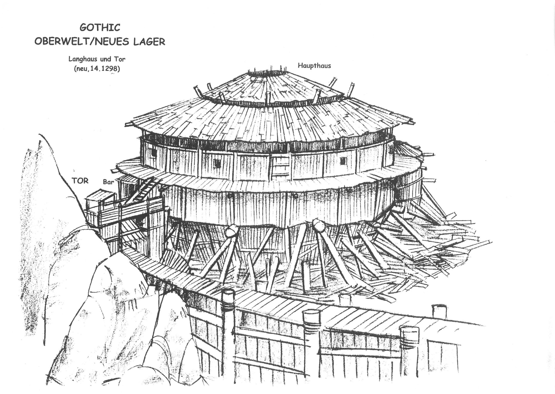 Neues Lager - Langhaus V2 und Tor