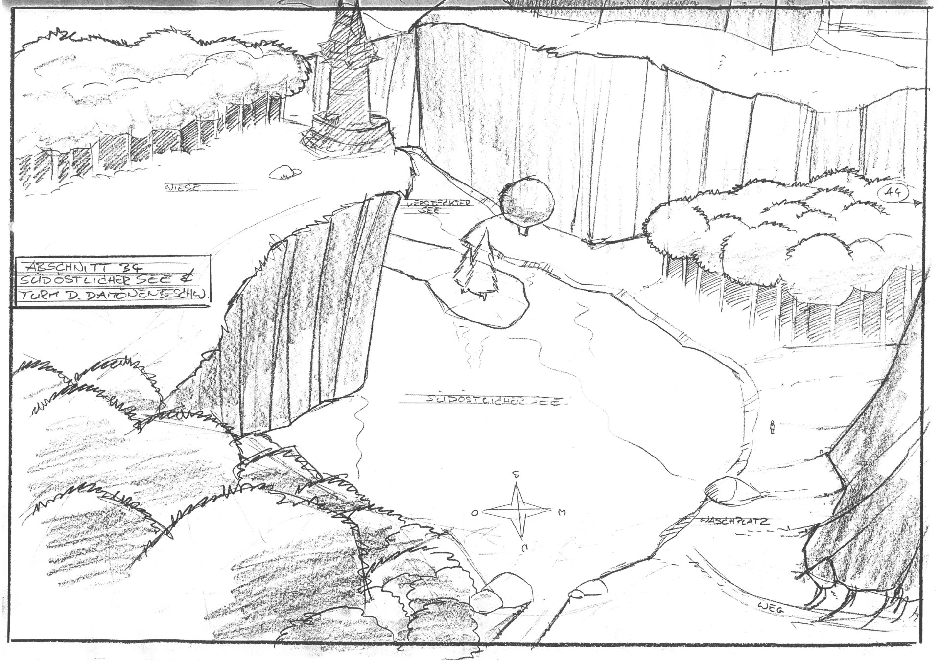 Abschnitt B4 - Südöstlicher See & Turm des Dämonenbeschwörers