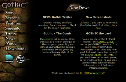 gothicthegame.com 1999 reconstructed