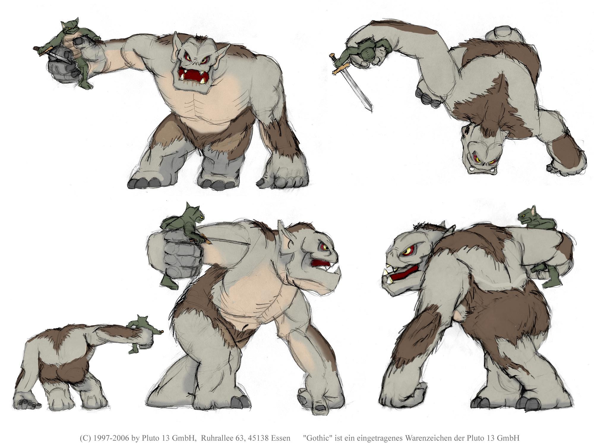 Troll Figure Concept Art